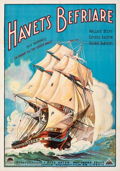 Old Ironsides - Swedish Movie Poster