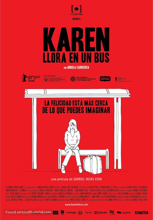 Karen llora en un bus - Colombian Movie Poster