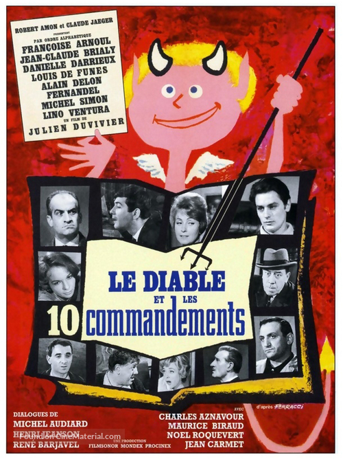 Le diable et les dix commandements - French Movie Poster