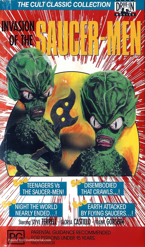 Invasion of the Saucer Men - Australian VHS movie cover