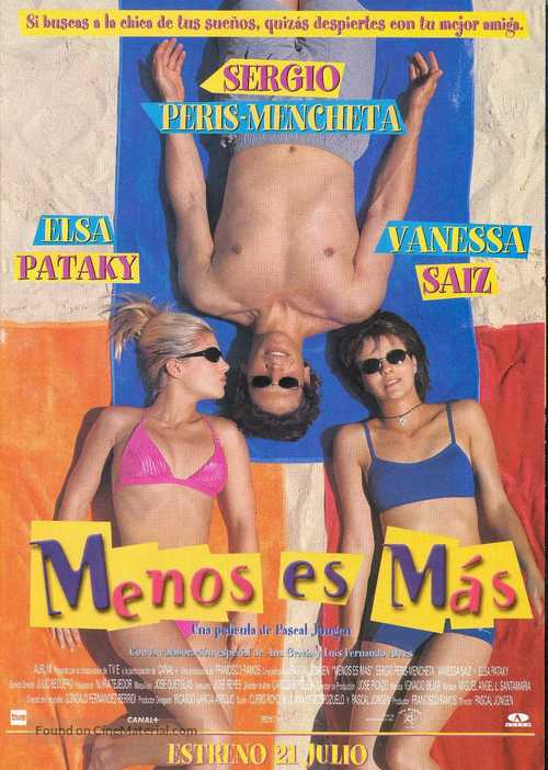 Menos es m&aacute;s - Spanish Movie Poster