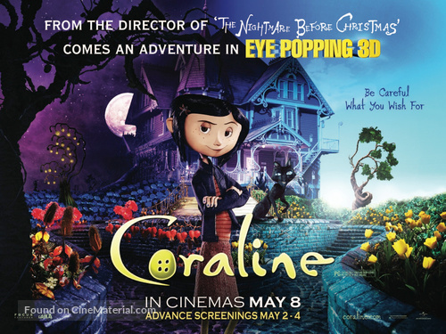 Coraline - British Movie Poster
