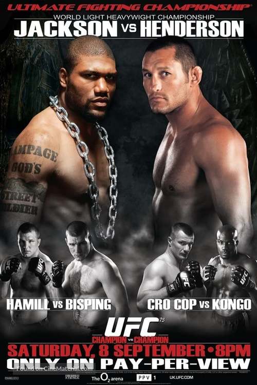 UFC 75: Champion vs. Champion - Movie Poster