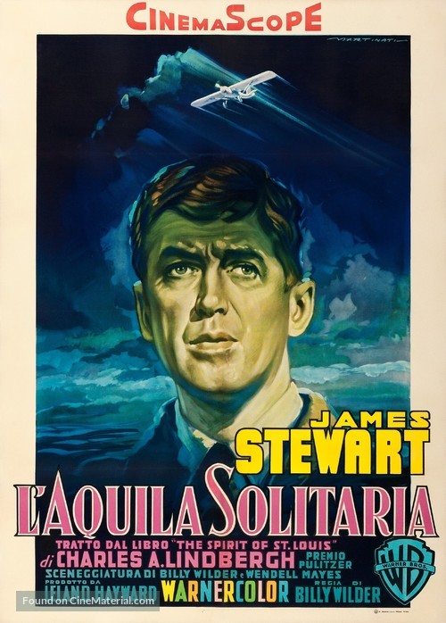 The Spirit of St. Louis - Italian Movie Poster