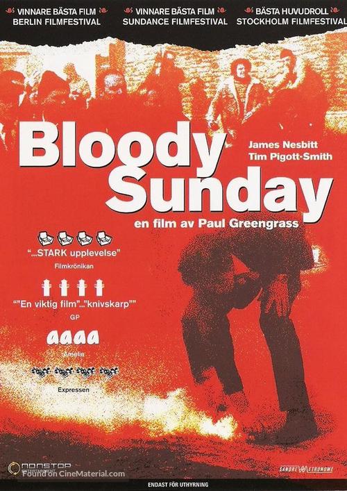 Bloody Sunday - Swedish DVD movie cover