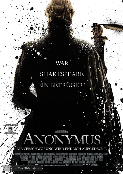 Anonymous - German Movie Poster