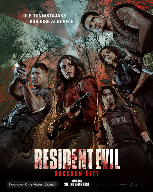 Resident Evil: Welcome to Raccoon City - Estonian Movie Poster