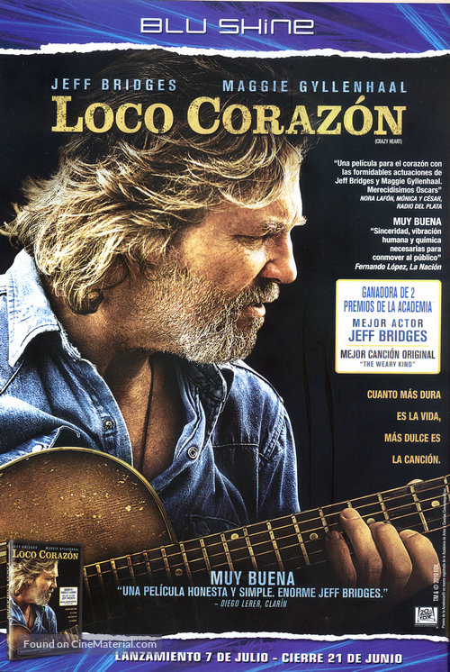 Crazy Heart - Argentinian Movie Poster