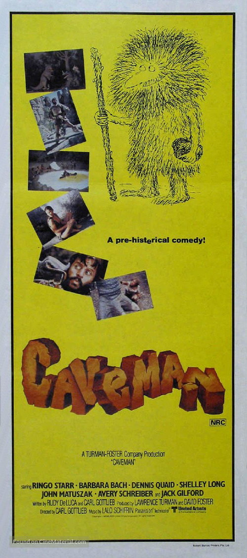 Caveman - Australian Movie Poster