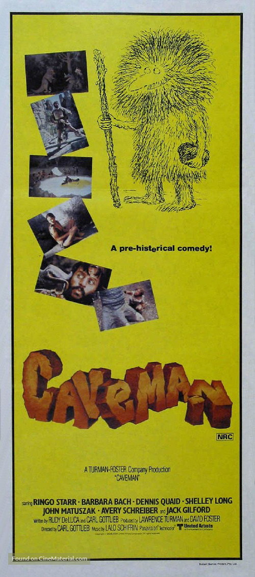 Caveman - Australian Movie Poster