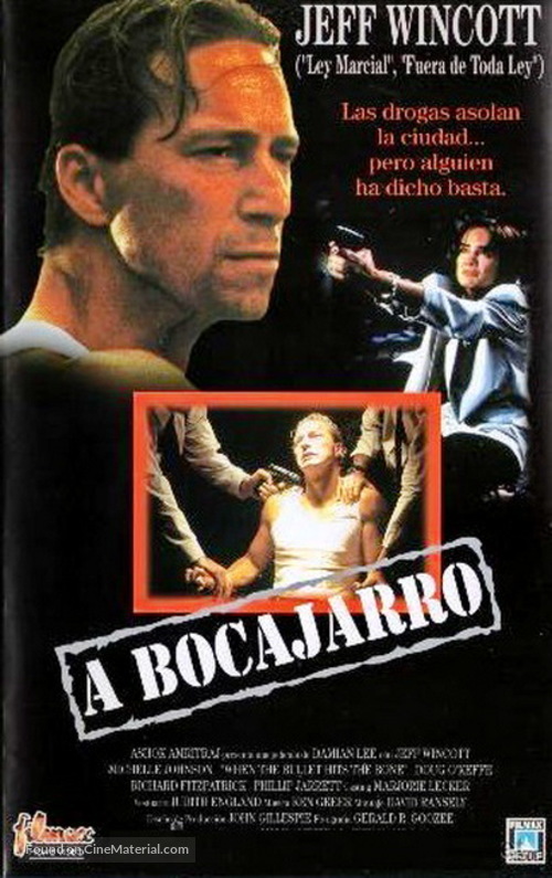 When the Bullet Hits the Bone - Spanish Movie Cover