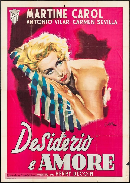 Le d&eacute;sir et l&#039;amour - Italian Movie Poster