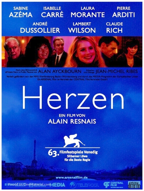 Coeurs - German Movie Poster