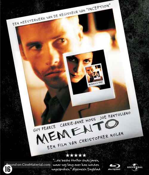 Memento - Dutch Blu-Ray movie cover