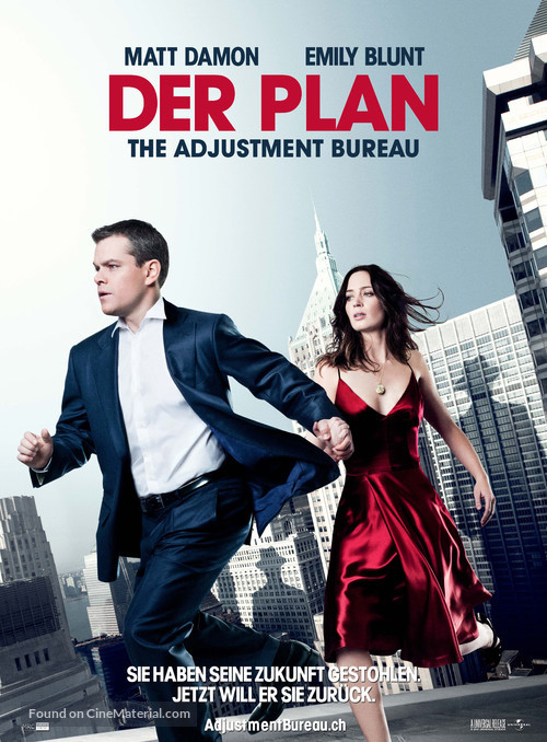 The Adjustment Bureau - Swiss Movie Poster