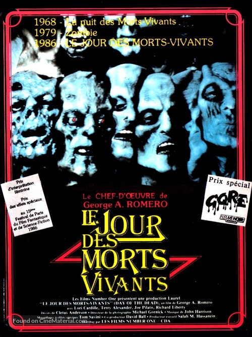 Day of the Dead - French Movie Poster