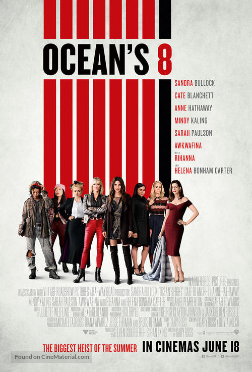 Ocean&#039;s 8 - British Movie Poster