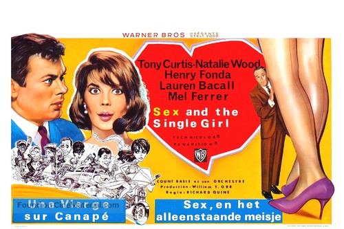 Sex And The Single Girl 1964 Belgian Movie Poster 
