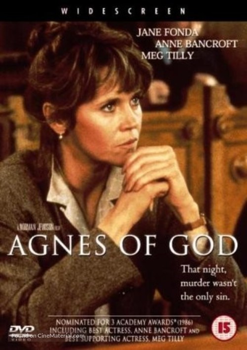 Agnes of God - British DVD movie cover