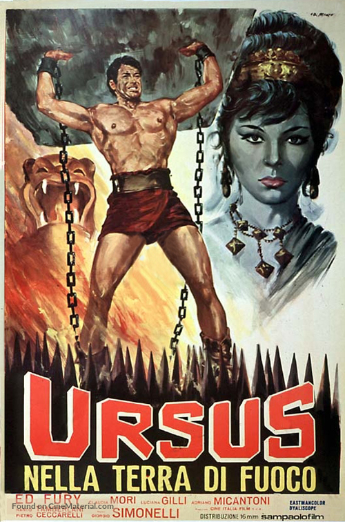 Ursus nella terra di fuoco - Italian Movie Poster
