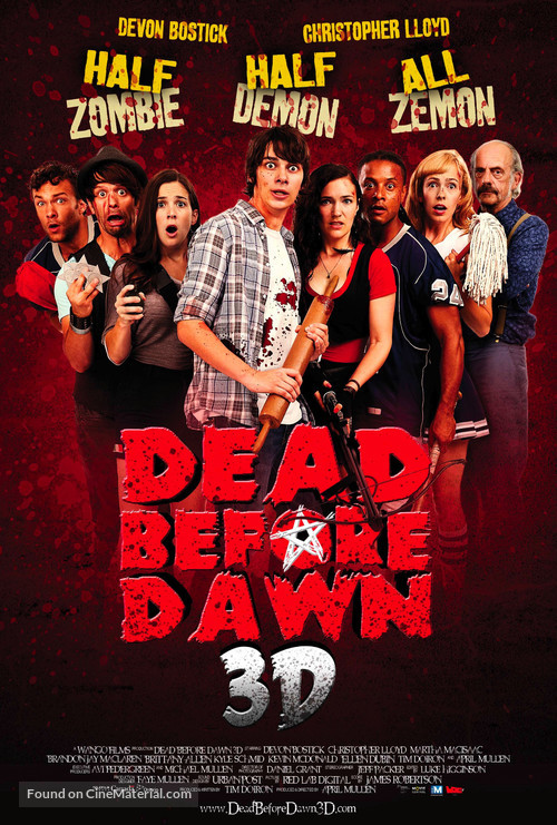 Dead Before Dawn 3D - Canadian Movie Poster