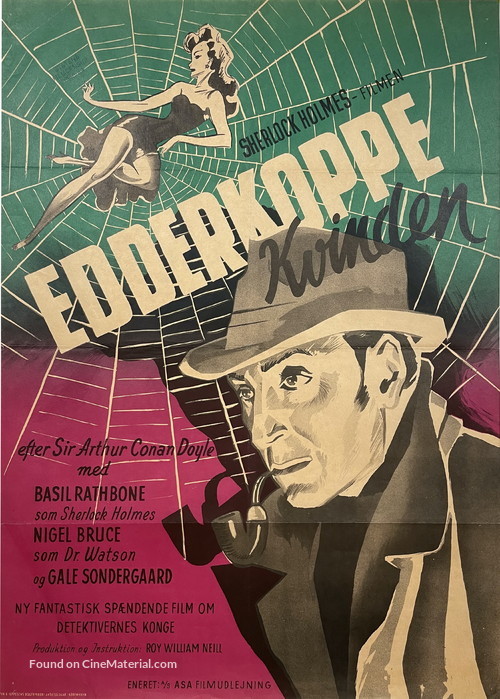The Spider Woman - Danish Movie Poster