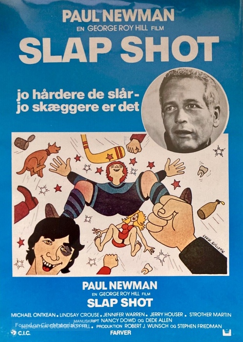 Slap Shot - Danish Movie Poster