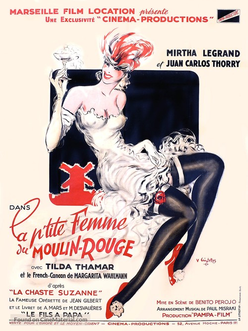 La casta Susana - French Movie Poster