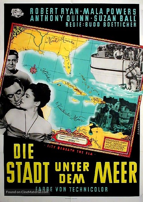 City Beneath the Sea - German Movie Poster