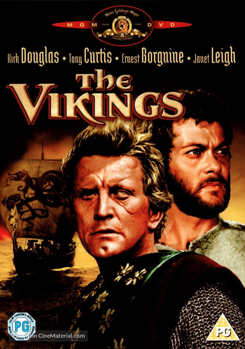 The Vikings - British DVD movie cover