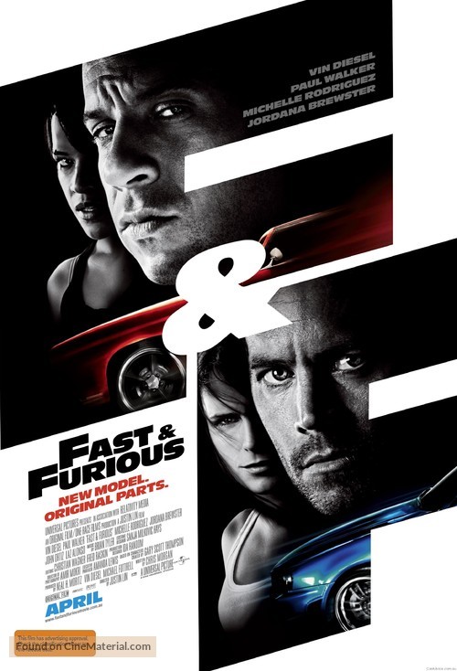 Fast &amp; Furious - Australian Movie Poster