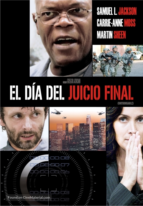 Unthinkable - Argentinian DVD movie cover