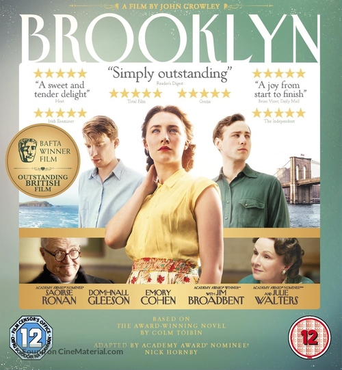 Brooklyn - British Blu-Ray movie cover