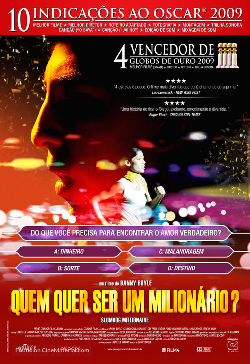 Slumdog Millionaire - Brazilian Movie Poster