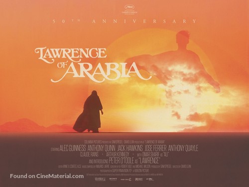 Lawrence of Arabia - British Re-release movie poster