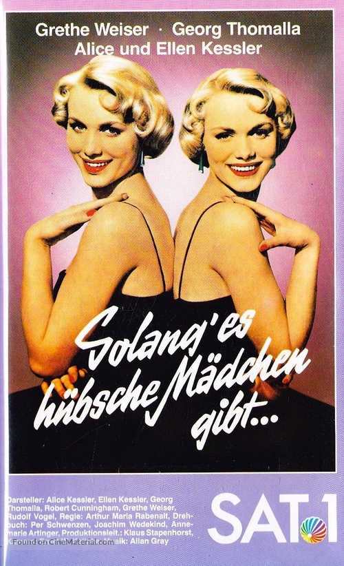 Solang&#039; es h&uuml;bsche M&auml;dchen gibt - German VHS movie cover