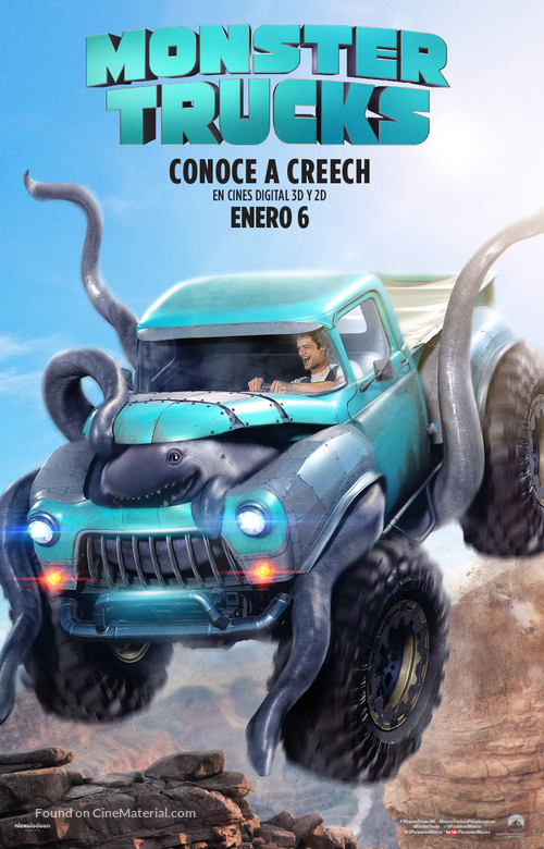 Monster Trucks - Mexican Movie Poster