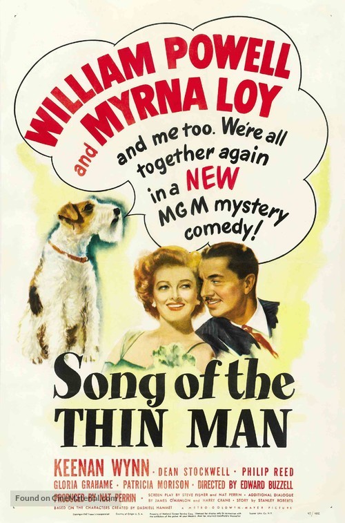 Song of the Thin Man - Theatrical movie poster