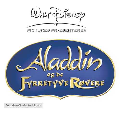 Aladdin And The King Of Thieves - Danish Logo