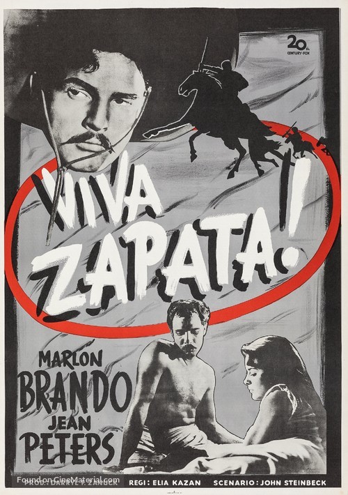 Viva Zapata! - Swedish Movie Poster
