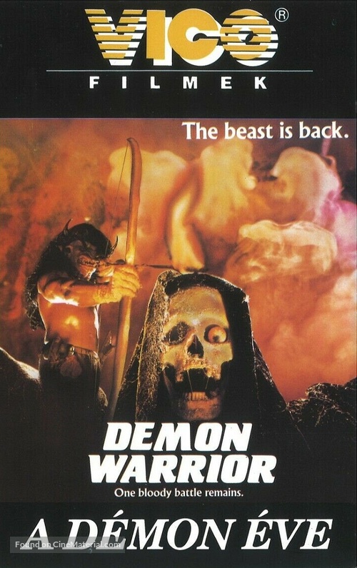 Demon Warrior - Hungarian VHS movie cover