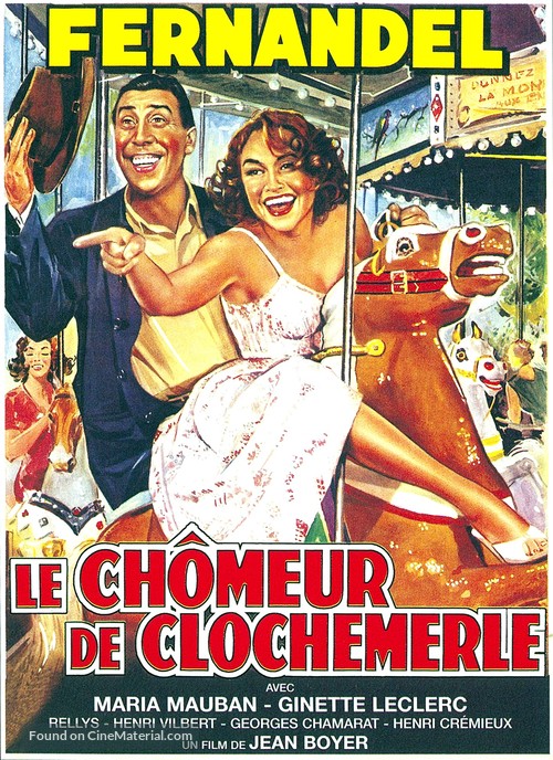 Le ch&ocirc;meur de Clochemerle - French Movie Poster