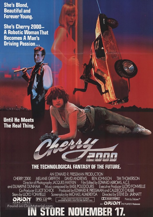 Cherry 2000 - Video release movie poster