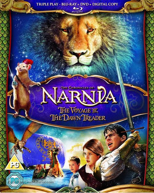 The Chronicles of Narnia: The Voyage of the Dawn Treader - British Blu-Ray movie cover