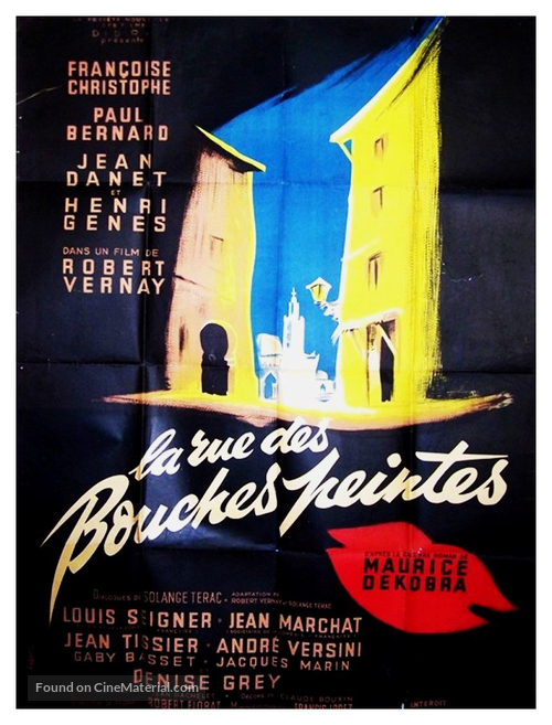 La rue des bouches peintes - French Movie Poster