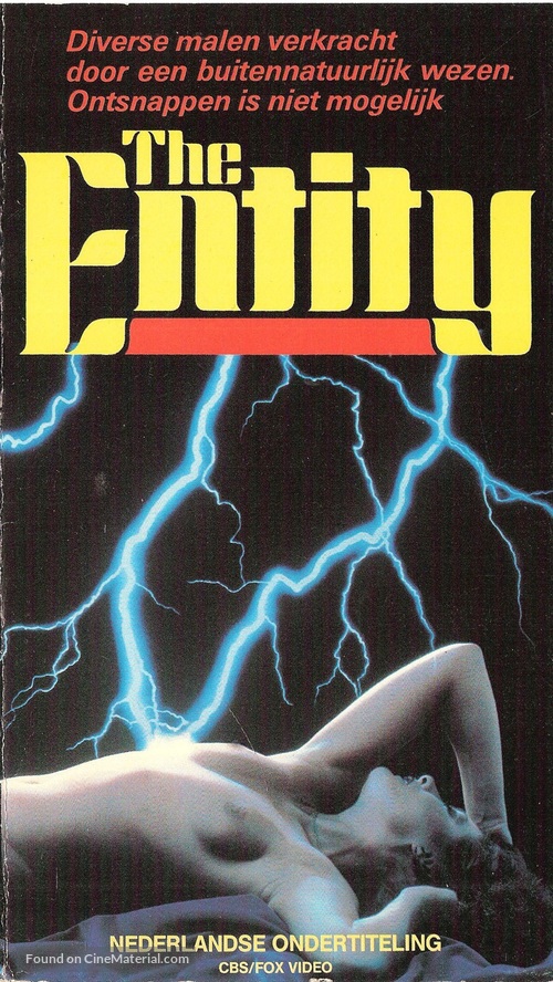 The Entity - Dutch VHS movie cover