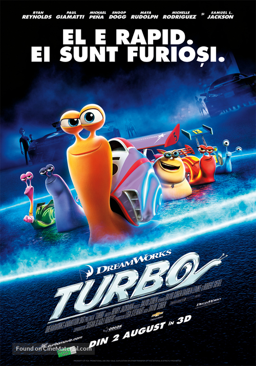 Turbo - Romanian Movie Poster