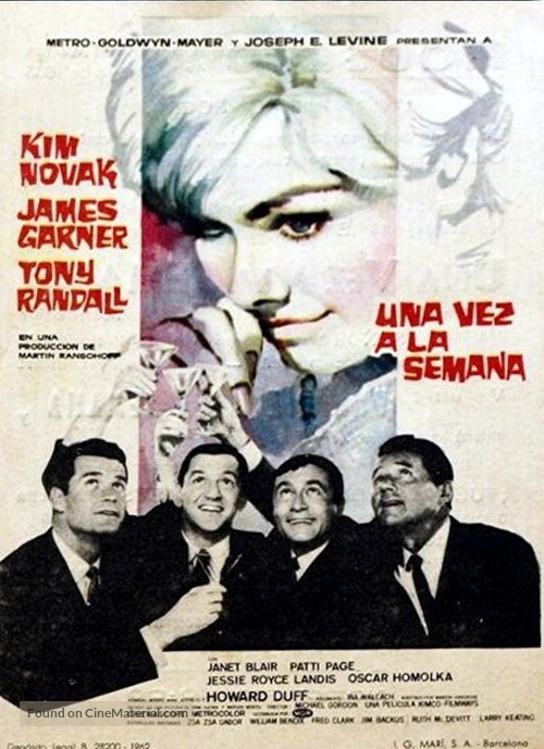 Boys&#039; Night Out - Spanish Movie Poster