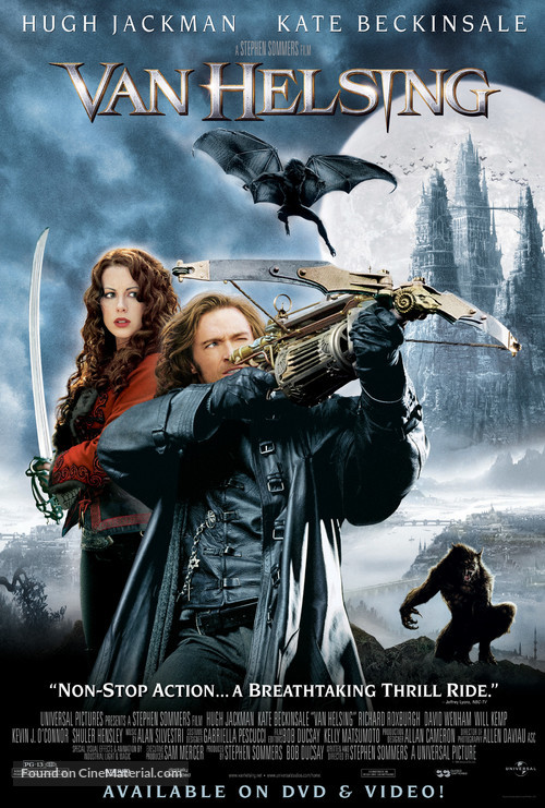 Van Helsing 2004 Video Release Movie Poster