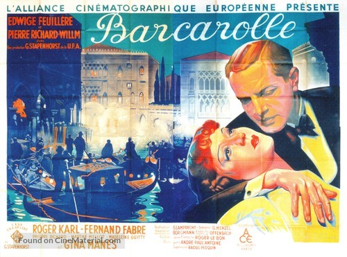 Barcarolle - French Movie Poster